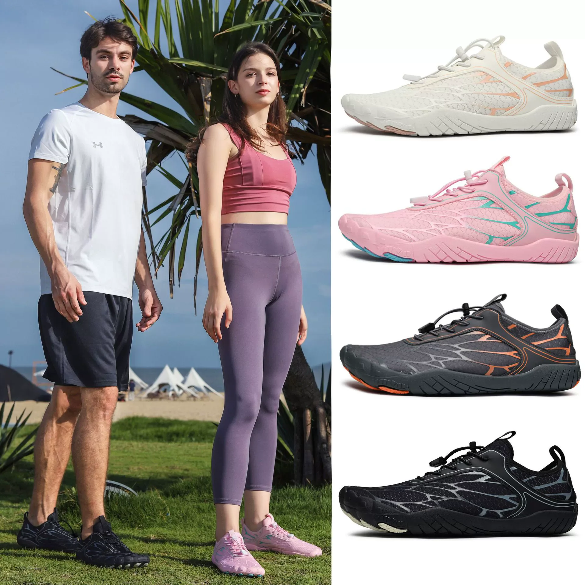 

Newcouplesoutdoorwatershoesmenand womenfishingbeachswimming shoes speed interferencewatershoesbreathable five fingershoes