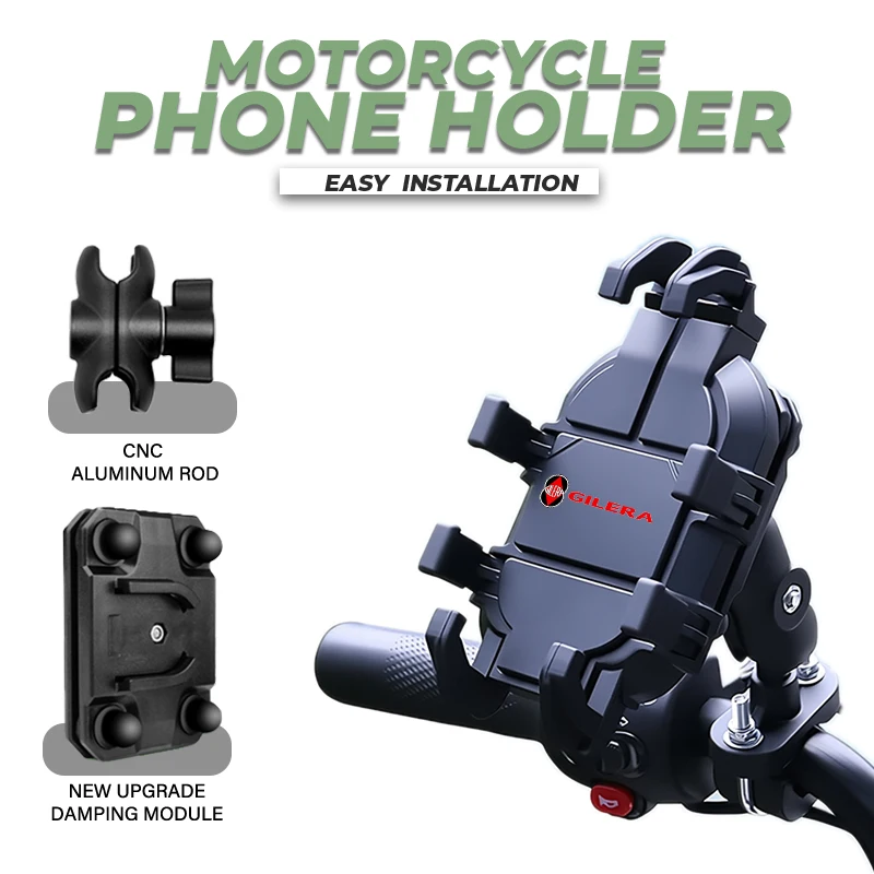 Soporte para teléfono móvil para manillar de motocicleta, soporte GPS para Gilera GP800 Fuoco Nexus 500 Runner 50 125 200, accesorios