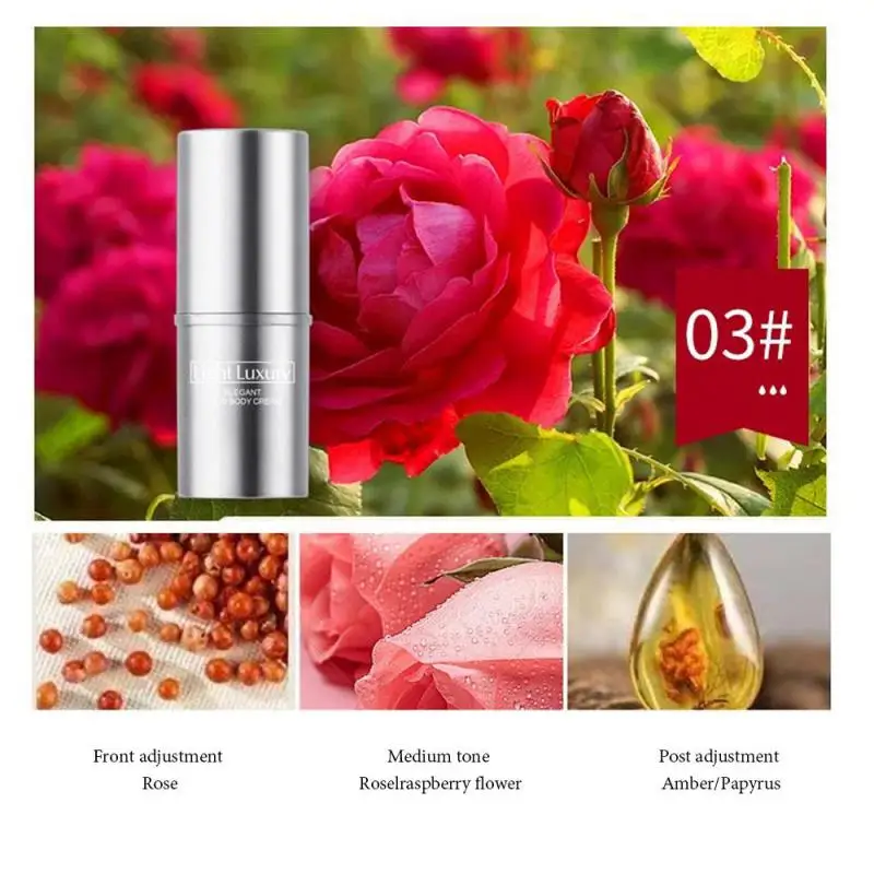 Solid Balm Women's Lasting Fragrance And Antiperspirant Perfumer Stick Portable Balm Durable Balm Solid Soap Perfume Solid Soap