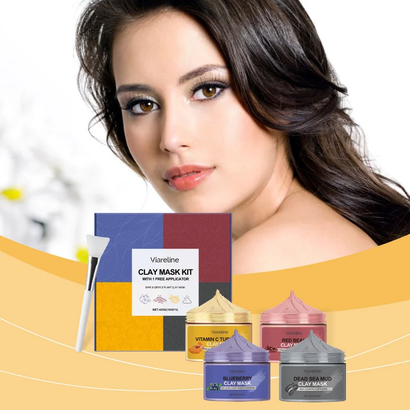 

Deep Cleansing Clay Mask Set Gentle Clean Hydrate Moisturize Skin Apply-On Facial Mask Purify Pores Remove Excess Oil