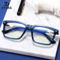 EYORA Currents TR90 Square Frame Reading Glasses Myopia Eyewear Hyperopia Anti Blue Light Progressive Photochromic Eyewear Lens