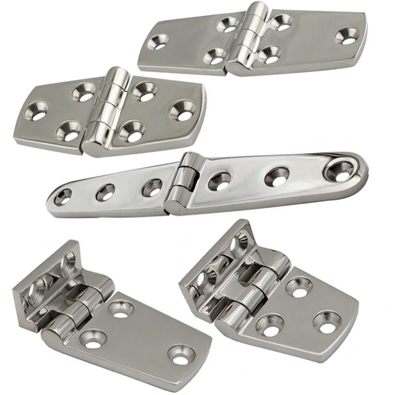 5 Sizes Marine Boat Cabin Door Stainless Steel Hatch Flush Door Hinge Replacement 66 * 38mm 76 * 38mm 103 * 27mm 102 * 38mm