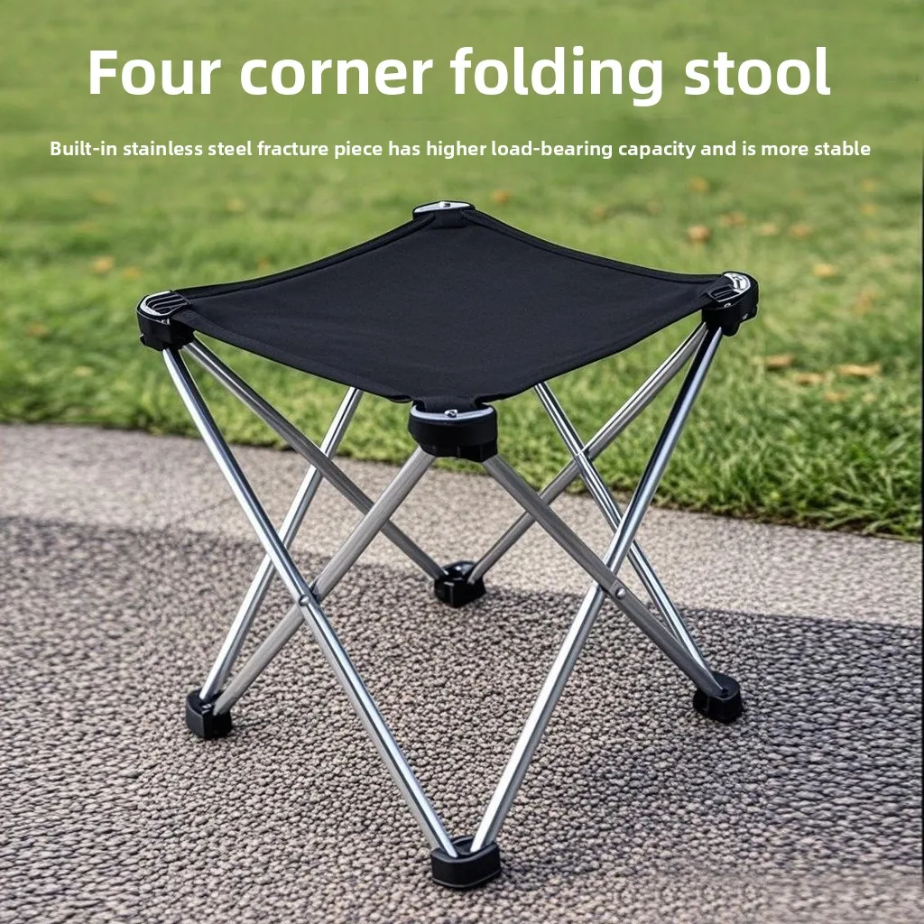 

Складной высокий стул из алюминиевого сплава 7075, портативный, для кемпинга, утолщенный, для рыбалки и походов, прочный, компактный