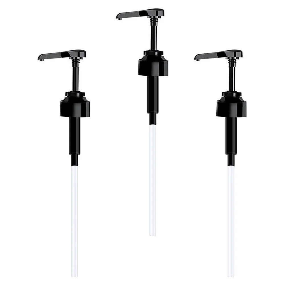 Oyster Sauce Bottle Pumps 3 Pack Leakproof Push Dispenser Nozzles Food Grade PE Condiment Pump
