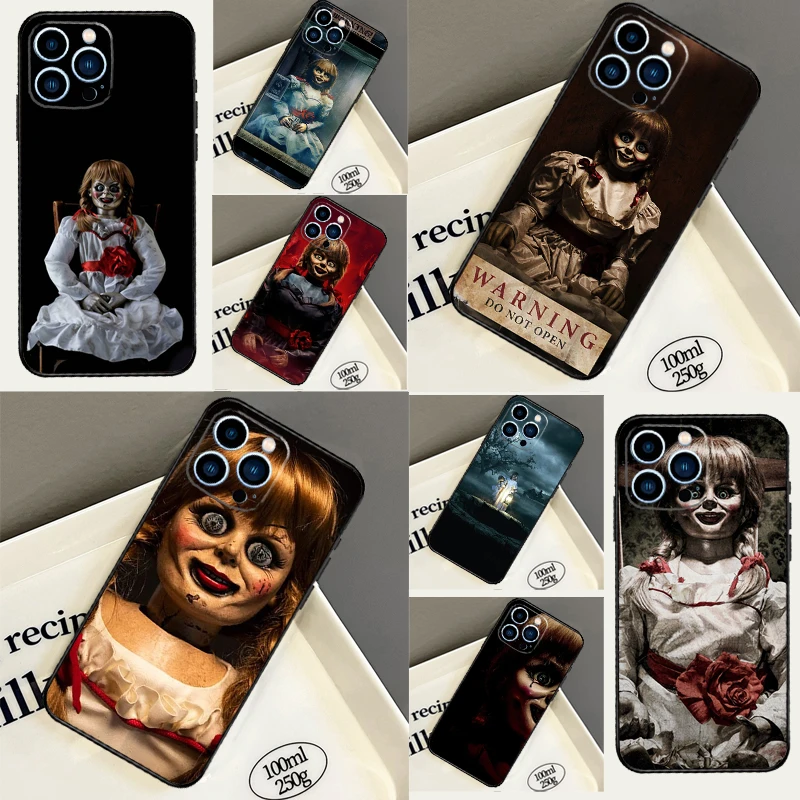 Annabelle Horror Movie Case For iPhone 13 12 11 14 15 16 Pro Max Mini XR XS X Plus Bumper Cover Capa