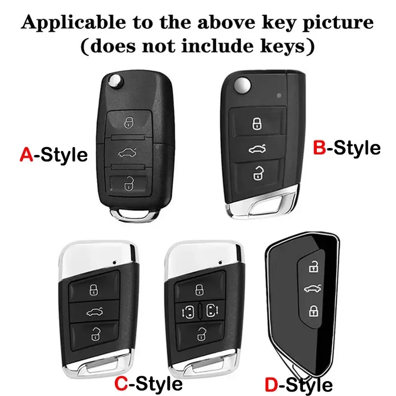 For Skoda VRS Octavia 1 2 3 Rapid Kodiaq Karoq RS Fabia Kamiq Superb Zinc Alloy Car Key Case Accessories