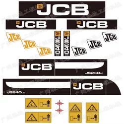 JCB JS210 220 230 240 260 300 360LC whole vehicle stickers, car logo rear cover counterweight stickers excavator parts