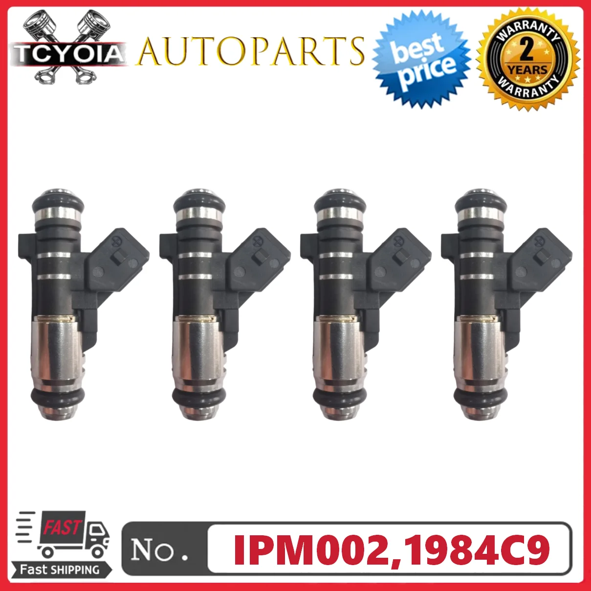 

4pcs IPM002 IPM-002 9625587580 Fuel Injectors For Peugeot 106 206 306 Citroen Berlingo C2 C3 1984C9 1984.C9