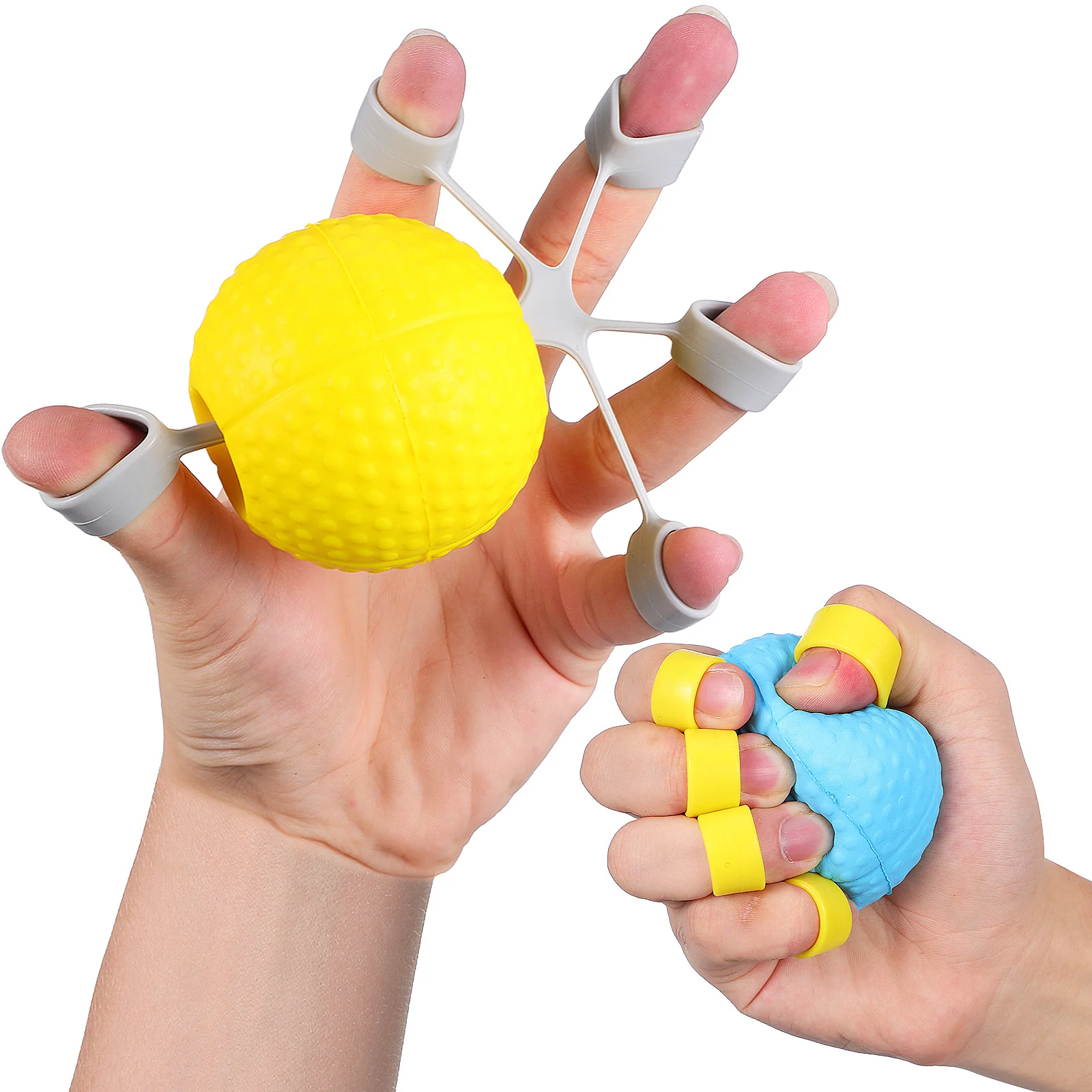 

2Pcs Hand Exercise Balls Grip Strength Trainer Ball Handgrip Strength Trainer Finger Strengthener Hand Therapy Stress Ball