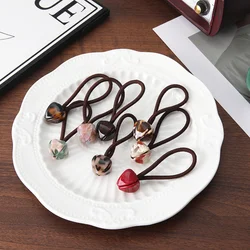 Acrylic Tulip hair rope For Women Fashion Simple High Ponytail Elastic Plastic hair Rope Hair Accessories