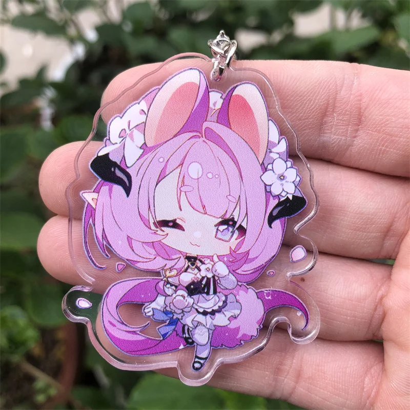 Game Honkai Impact 3 Elysia Cosplay Accessories Keychain Anime Pendant Badge Gifts