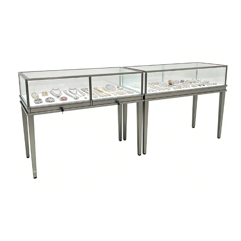 Stainless steel jewelry cabinet jade gold jadeite watch display cabinet