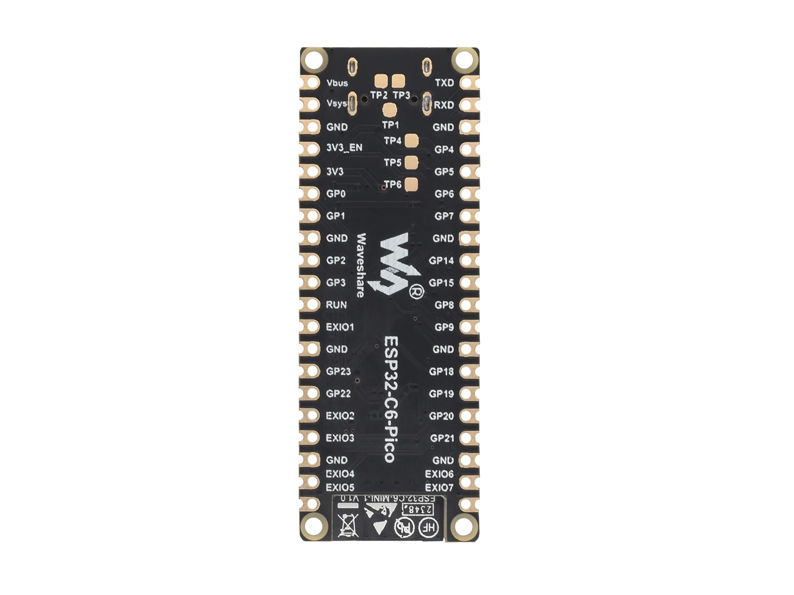 Microcontrollore Waveshare ESP32-C6, scheda di sviluppo WiFi 6, processore single-core da 160 MHz, modulo ESP32-C6-MINI-1