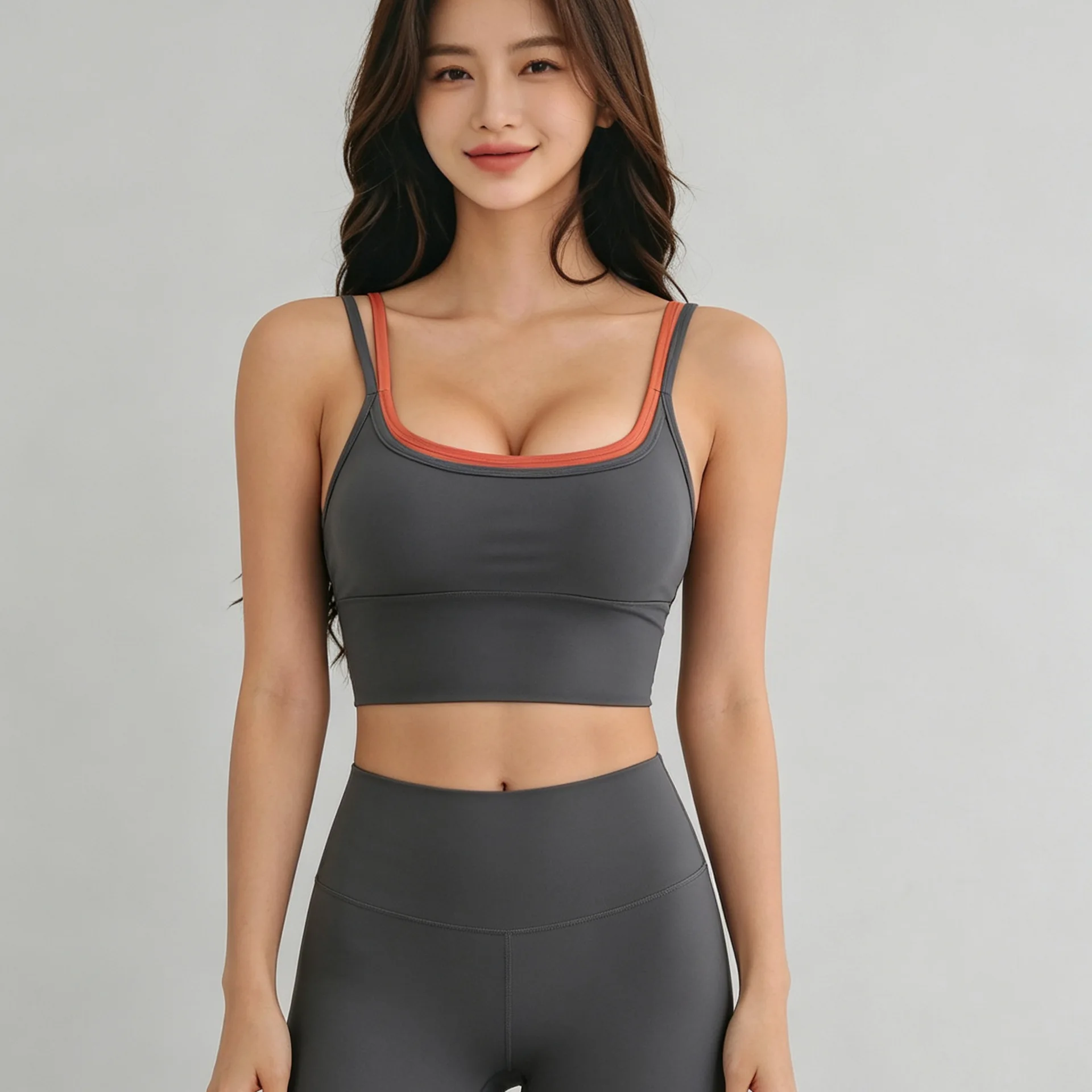 Hot-selling Sports Underwear Women's Nude Beauty Back Anti-sagging Fitness Sports Bra Shock-proof Running Yoga Vest