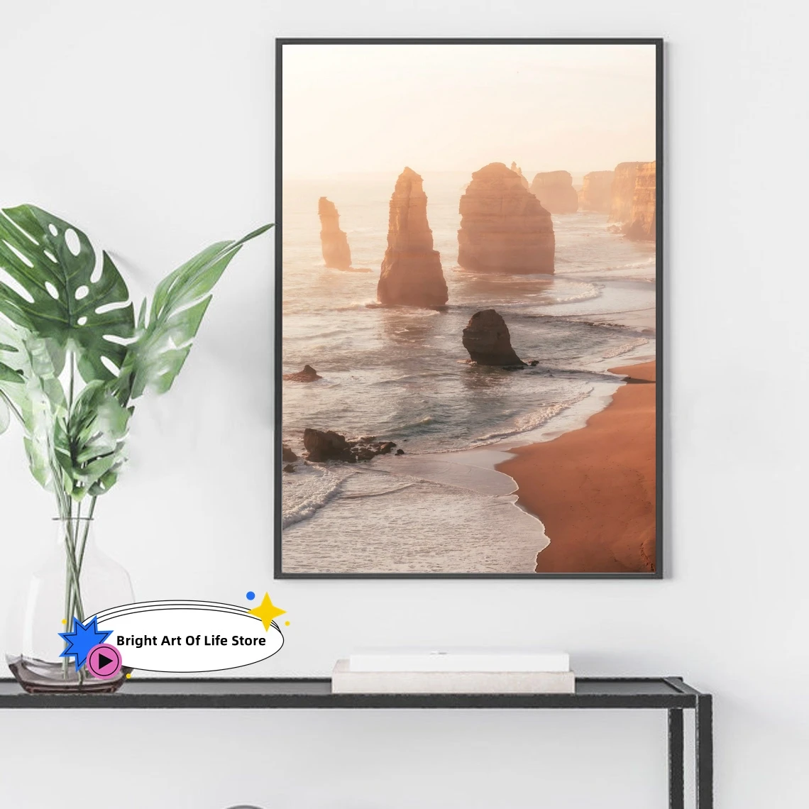 

12 Apostles Art print, Australian coastal poster, Ocean beach artwork from Melbourne, Australia