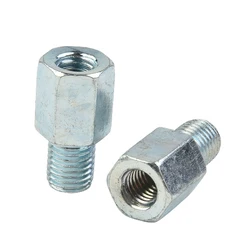 2pcs Motorcycle Scooter Mirror Adapters 8mm Female Clockwise To 8-10mm Male Clockwise Mirror Adapters Clockwise Threaded Screws