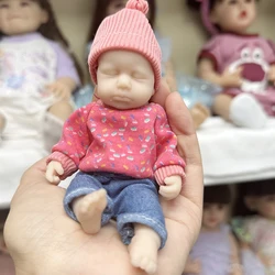 18Cm 7Inches  Reborn Baby DollsMini Reborn Baby Girl Dolls Super Floppy Silicone Mini Baby Doll Playsets