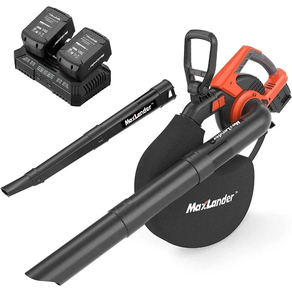 

3 in 1 Cordless Leaf Blower & Vacuum with Bag, Brushless Battery Powered Leaf Vacuum Mulcher 40V 170MPH