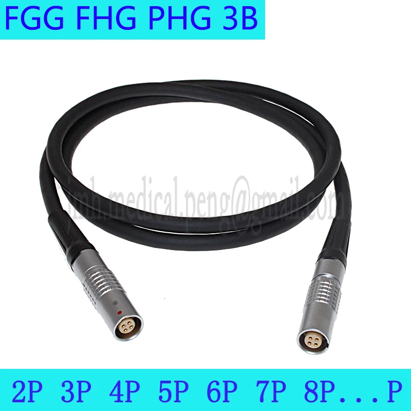 

FGG FHG PHG 3B 2 3 4 5 6 7 8Pin Aviation Metal Circular Male Plug Female Socket Connector Transfer Extension Welding Power Cable