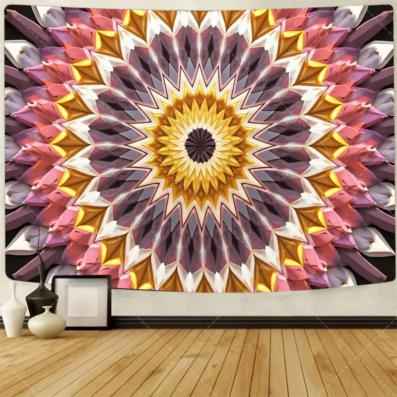 

1 шт. настенный гобелен Мандала цветочный гобелен-шик в стиле бохо настенный для декора гостиной