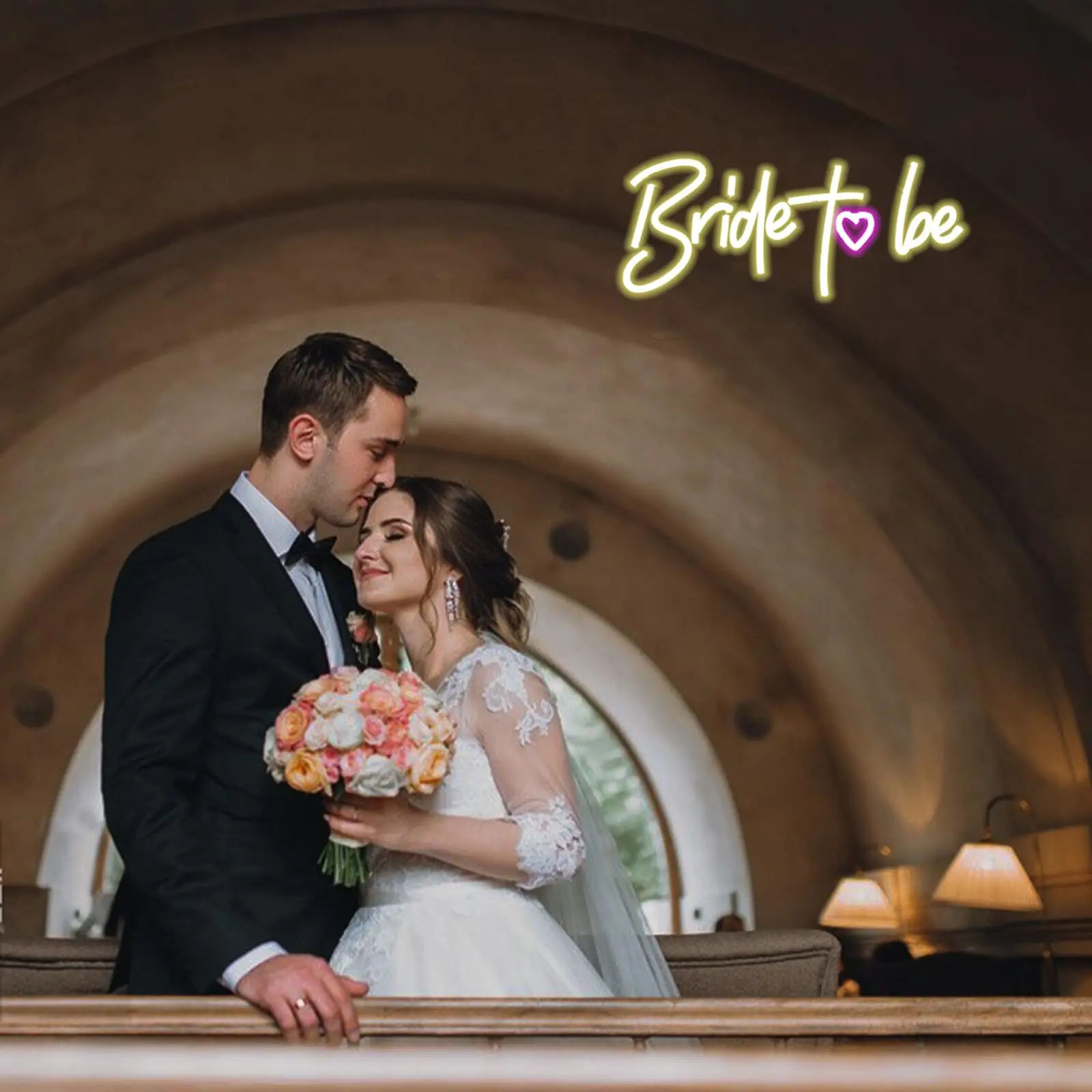 Bride To Be Neon Sign for Wall Decor LED Neon Light Sign Dimmable for Engagement Party Wedding Party Dating Bedroom Decor Gifts