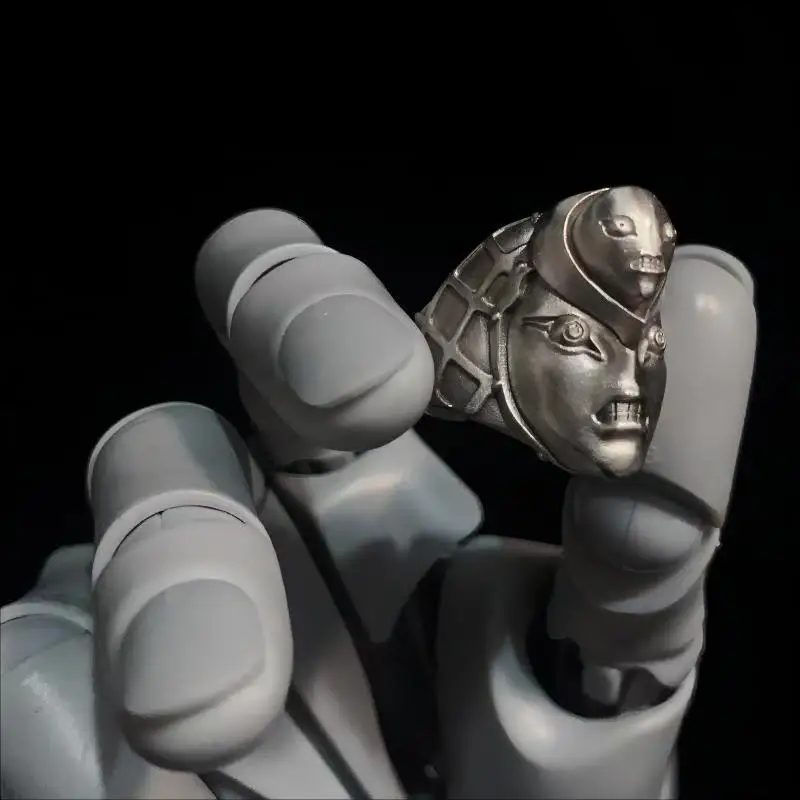 Anime King Crimson Cosplay Ring Unisex Metal Gothic Adjustable Opening Rings Jewelry Accessories Xmas Gift - Image 5