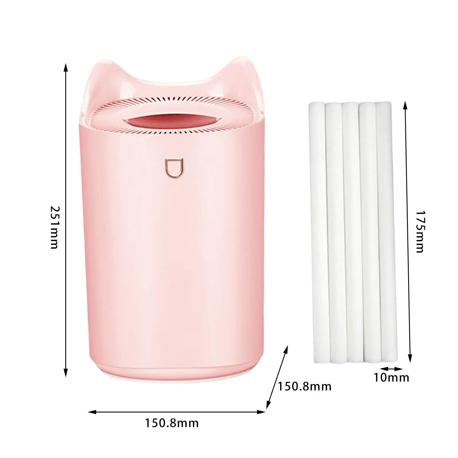 Ультразвуковой увлажнитель воздуха, эфирный диффузор, масляный светодиодный светильник, крутой маркер тумана