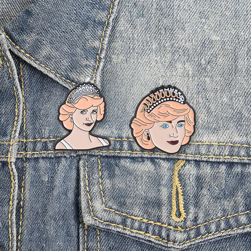 Klassische Charakter-Serie Emaille-Pin-Kollektion Retro-Porträt-Charakter-Brosche Rucksack-Anstecknadel Schmuck Geschenk für Freunde – Detail 2