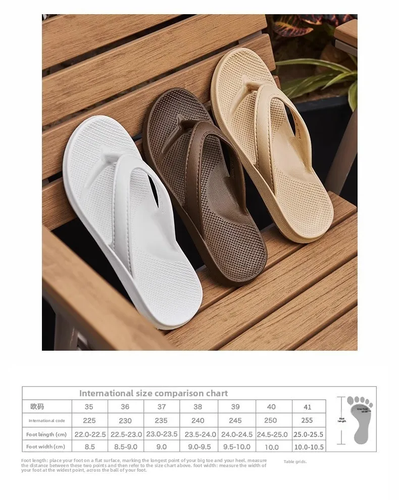 Weichsohlige Rutschfeste Casual Flip-Flops, Modische Paar-Sandalen, Vielseitige Sommer-Strand- und Badezimmer-Hausschuhe – Detail 3