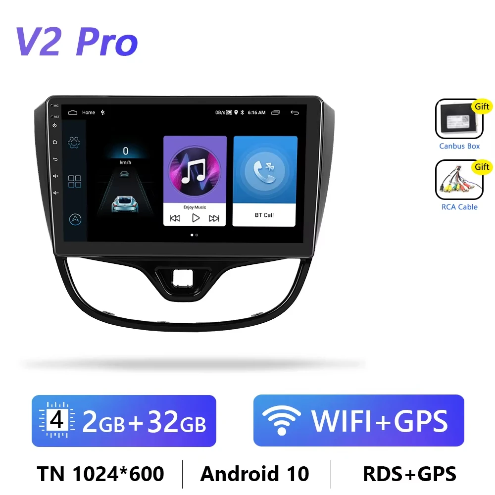 4G Carplay Android Radio Auto Multimedia Speler Voor Opel Karl Vinfast Fadil 2017-2020 Head Unit Gps Stereo Intelligente Autoradio