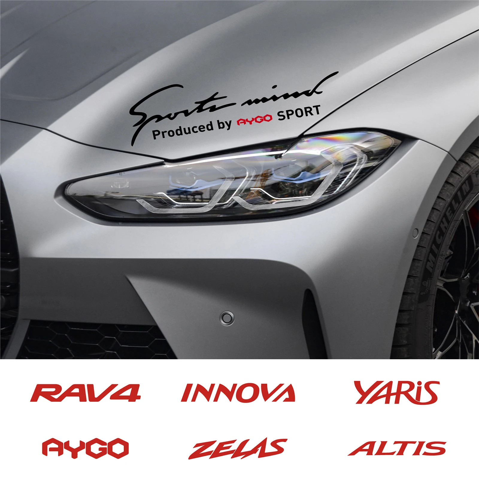ملصق فانوس أمامي للسيارة من الفينيل ، ملصق حواجب ، ديكور لـ Rav4 ، Yaris ، Aygo ، 4Runner ، Alphard ، Auris ، Avanza ، 1