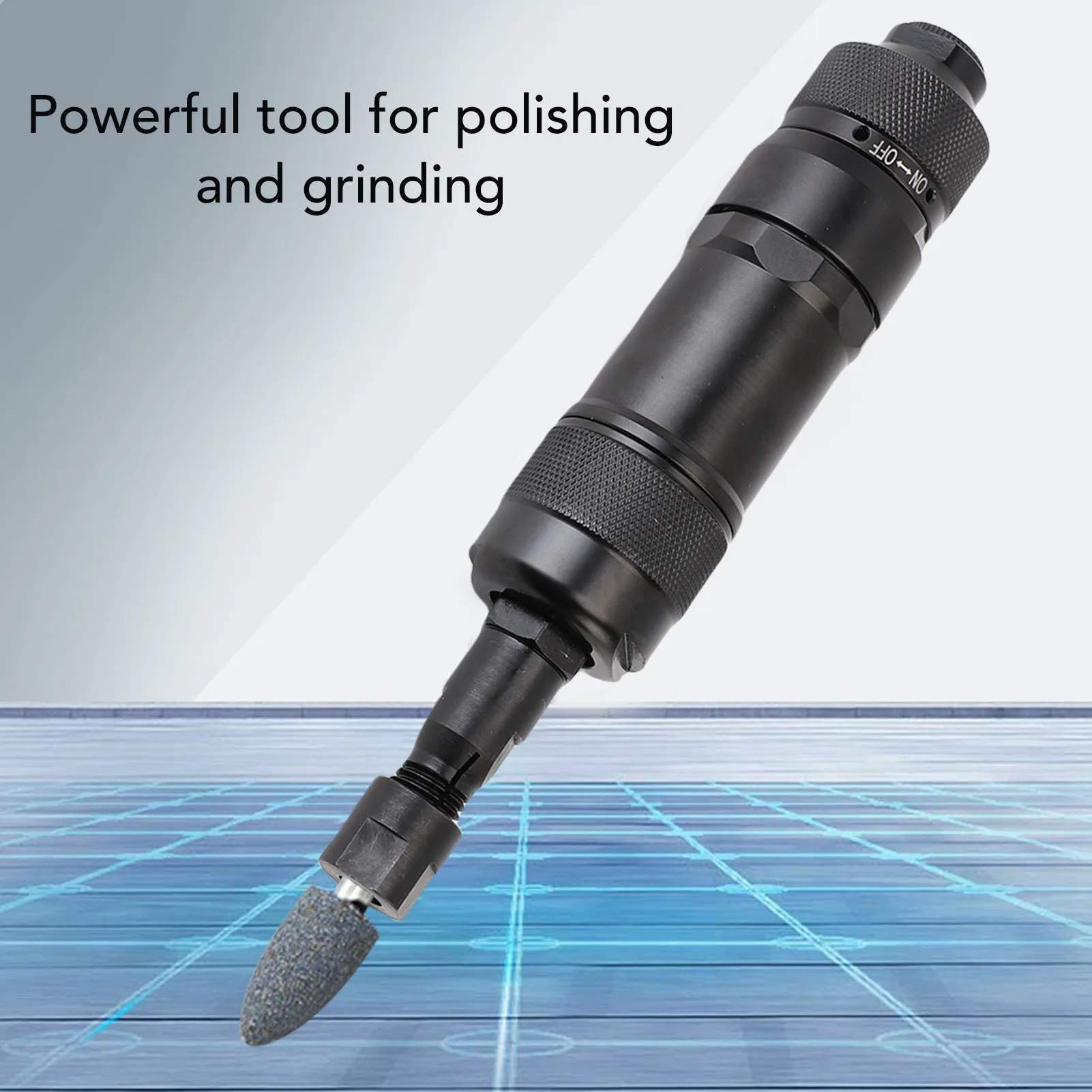 

KP-642 Air Powered Die Grinder 24000 RPM Compact Pneumatic Polishing Tool with 1/4in Inlet Joint 6mm Collet