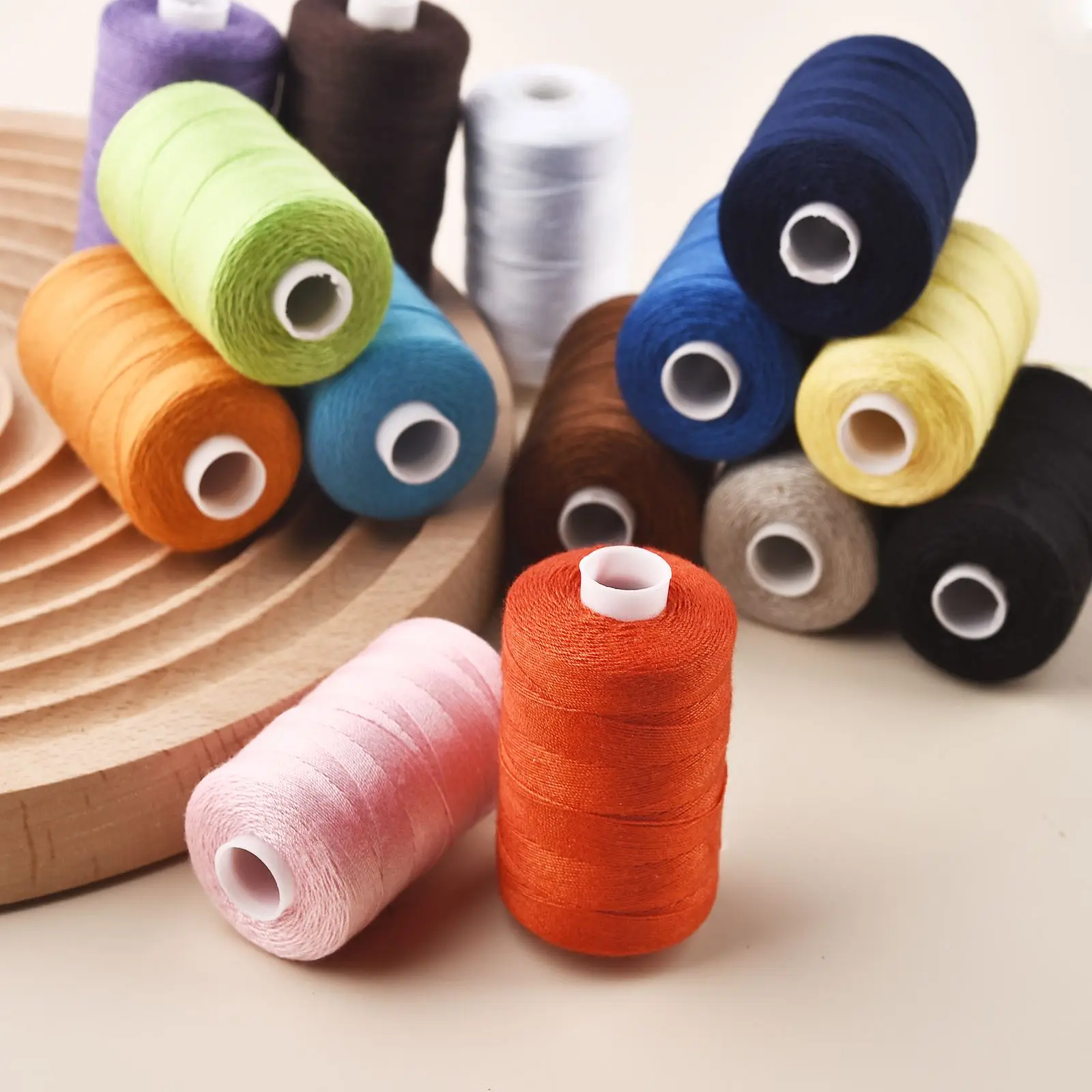 203 Durable Polyester Thread Household Sewing Machine Embroidery Hand-Stitched Needle Thread 300 Meter/Roll Sewing Accessories