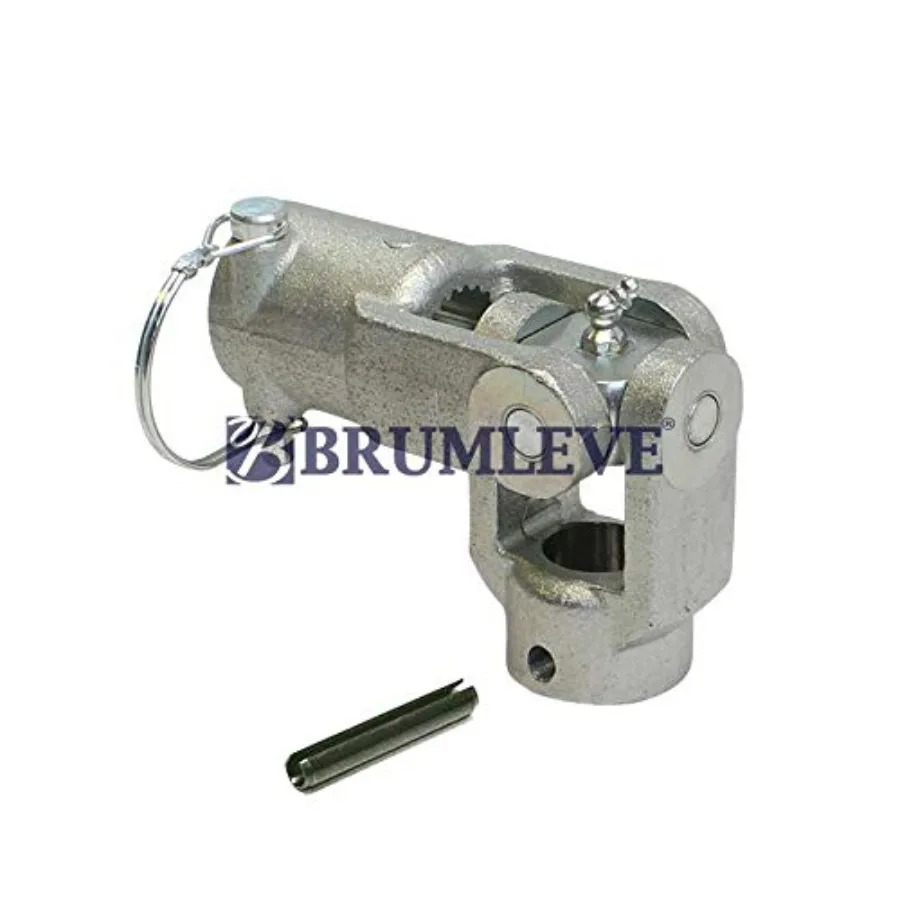 

Brumleve Kwik-Lock Splined Universal Joint, U-Joint with Hardware for automotive drivetrain applications, steel construction, b