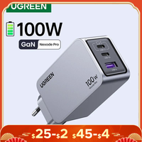 UGREEN 100W GaN Charger USB C Charger QC4.0 3.0 Quick Charge For Macbook Laptop Tablet PD Fast Charger For iPhone 16 15 14 Pro