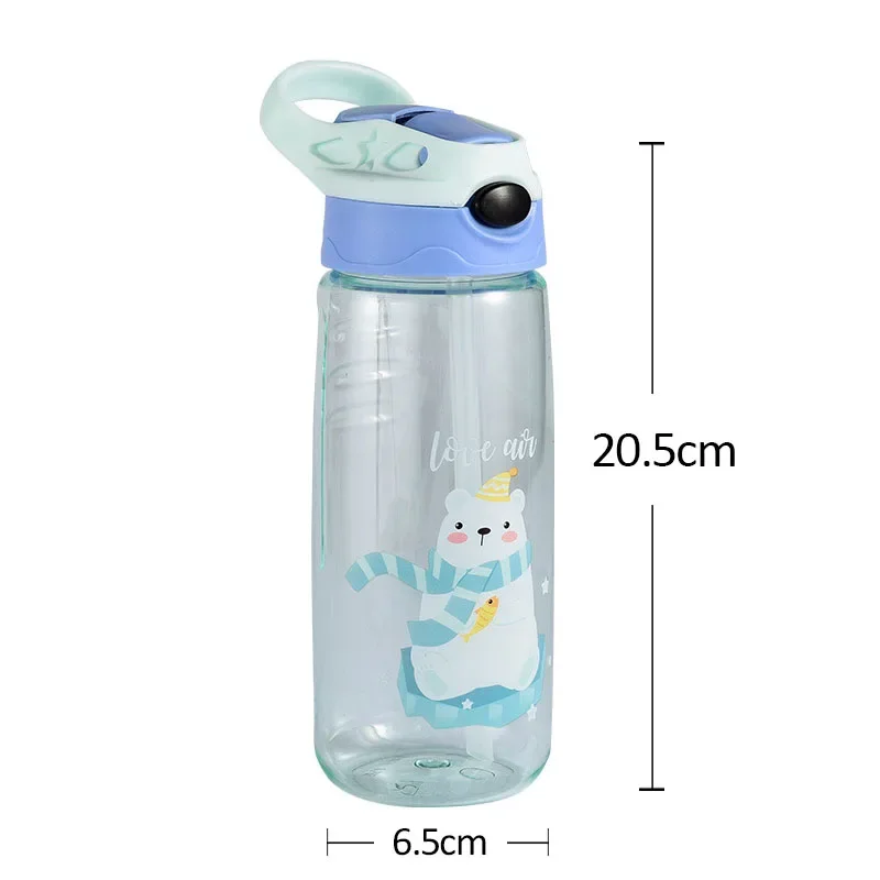 New Kids Water Sippy Cup Creative Cartoon Baby Feeding Cups with Straws Leakproof Water Bottles Outdoor Portable Children's Cup