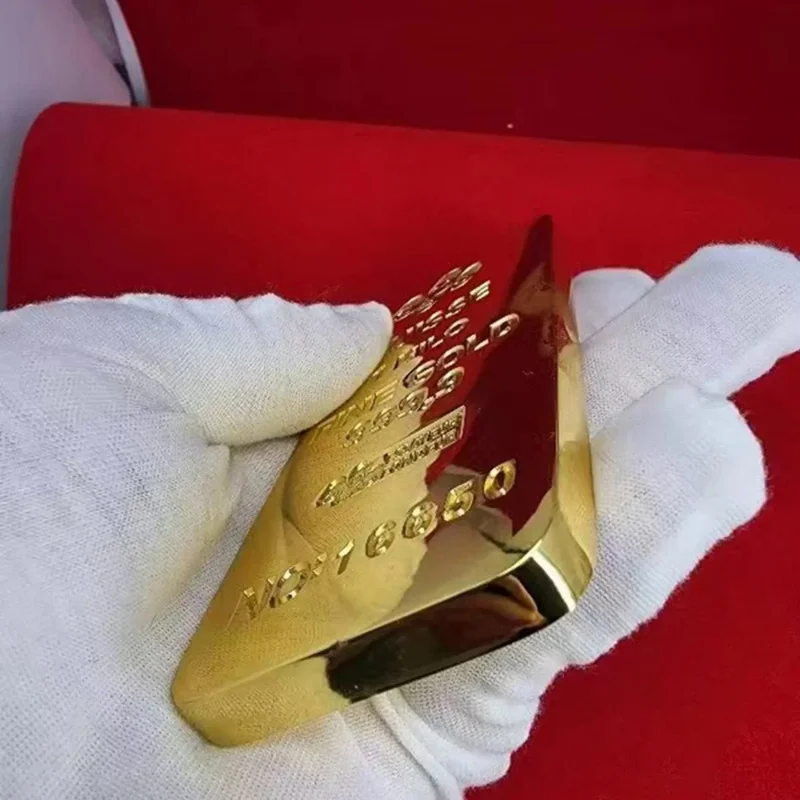 1:1 Copy Switzerland 1 kiloan/400g 24k emas Bar emas emas emas batangan replika Swiss Bullion perhiasan toko Bank tampilan anti-maling sampel