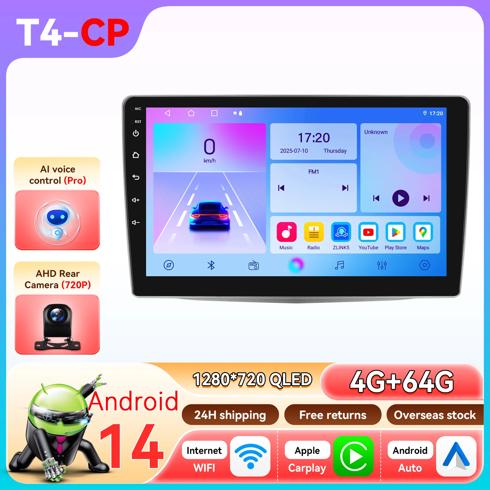 OSSURET Android 14 Autoradio Voor Alfa Romeo MiTo 955 2008-2016 Intelligent Systeem Carplay auto Multimedia Video Player GPS 6115