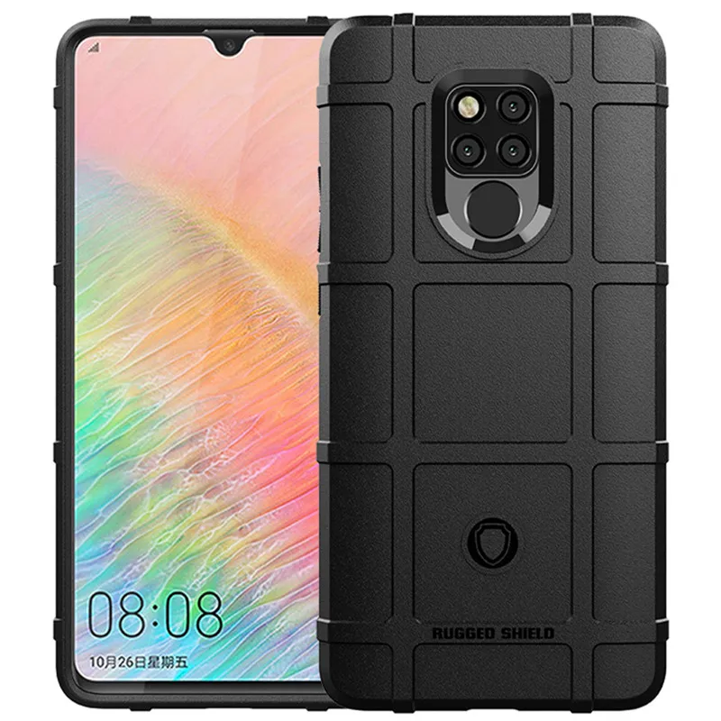 Armor Heavy Phone Case for Mate 20 X Shockproof Matte Rubber Cover for Huawei mate 20x 20 X Soft Silicone Shield Cases