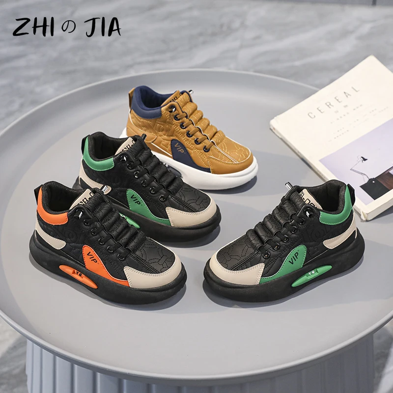 Autumn New High Top Sports Casual Shoes Versatile Boys Girls Children\'s Sneaker Fashion Trend Lightweight Seasons Footwear 32-40