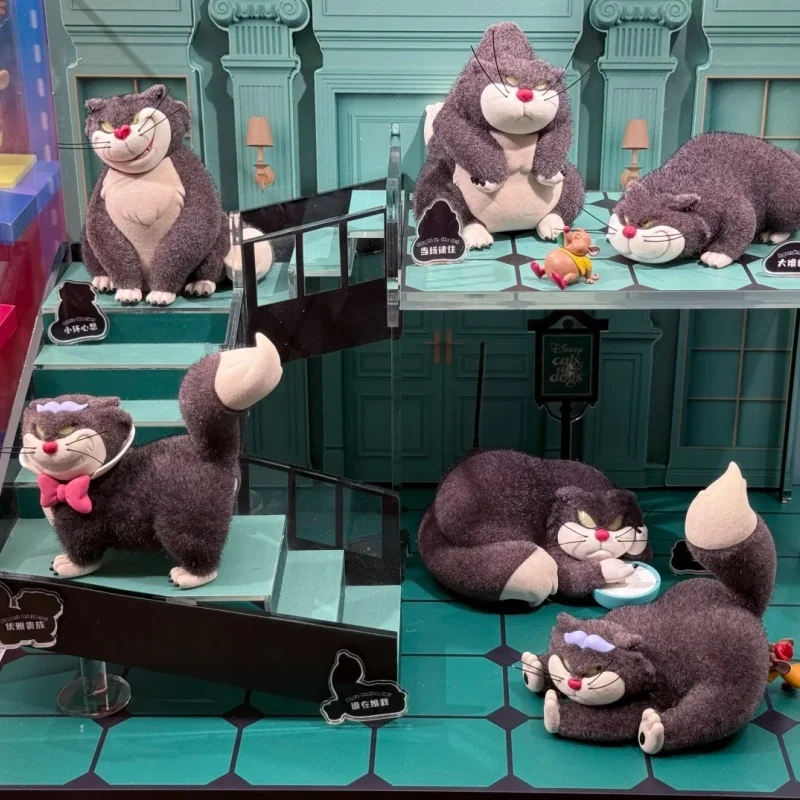 

52 игрушки Disney The Mischievous Cat Lucifer Series слепая коробка игрушки Kawaii аниме фигурка-сюрприз Mystery Box куклы игрушка в подарок