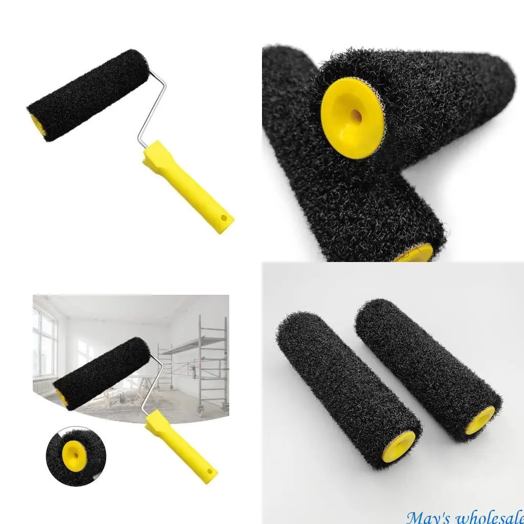 

Легкий в использовании ролика с роликом 9,8 -дюймового ролика для замазки 25 см с ручкой эффективной щеткой достижение точного