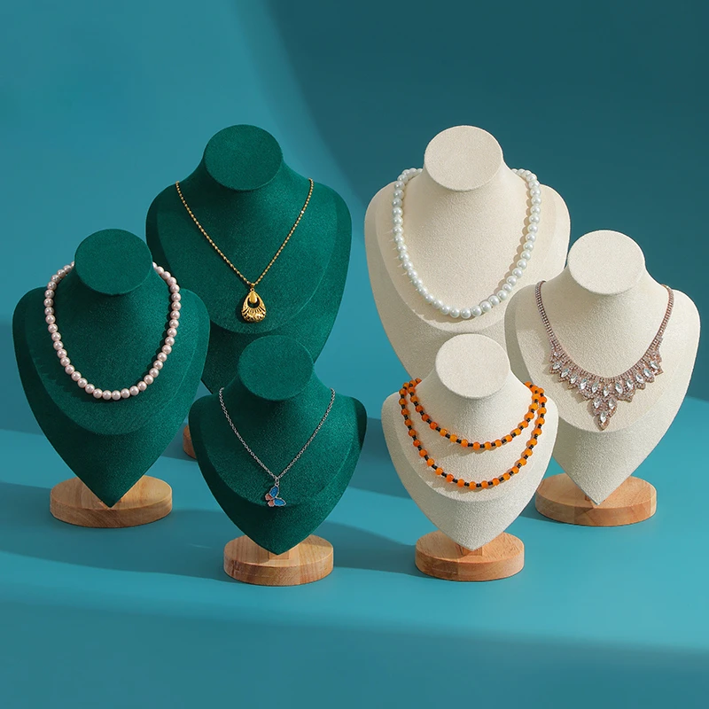 

Высококачественная портретная модель из цельного дерева, стойка для ювелирных изделий, стойка для ожерелья, стойка для демонстрации ювелирных изделий, стойка для ювелирных изделий, стойка для киоска