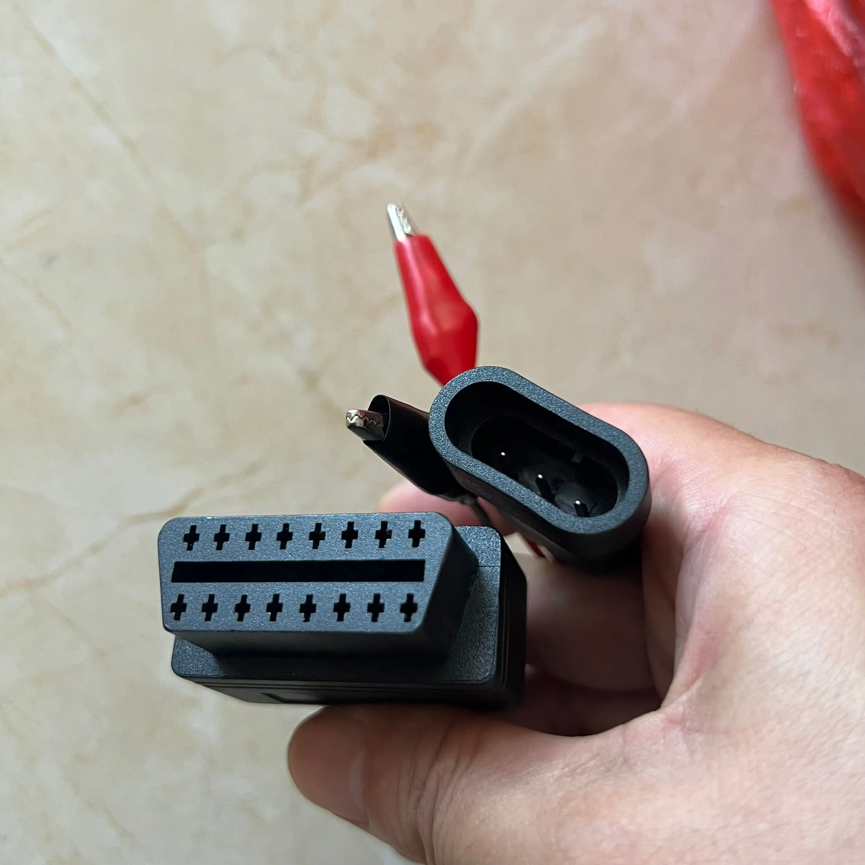 

For Fiat 3 Pin to 16 Pin Car Cable OBD2 Connector 3pin Male to 16Pin Female for Lancia for Alfa Auto Diagnostic Cable
