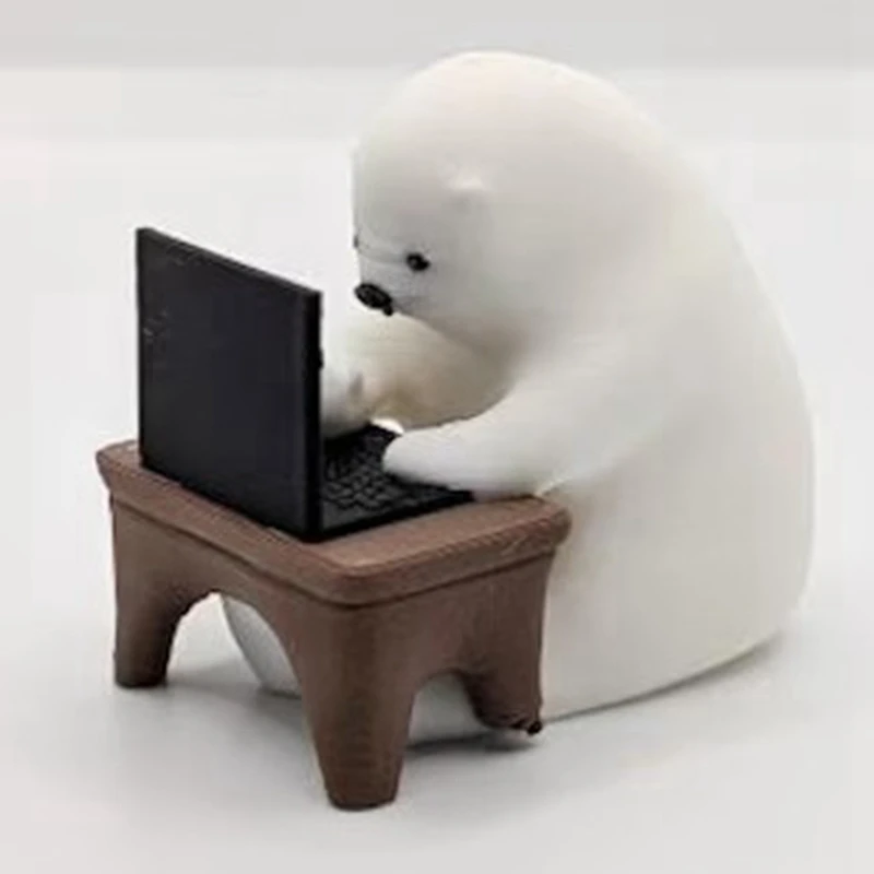 BAAG-Bear تمثال IT الترميز الدب جمع سطح المكتب الحلي الدب رمز الكتابة مصغرة الديكور المنزل مكان العمل هدية