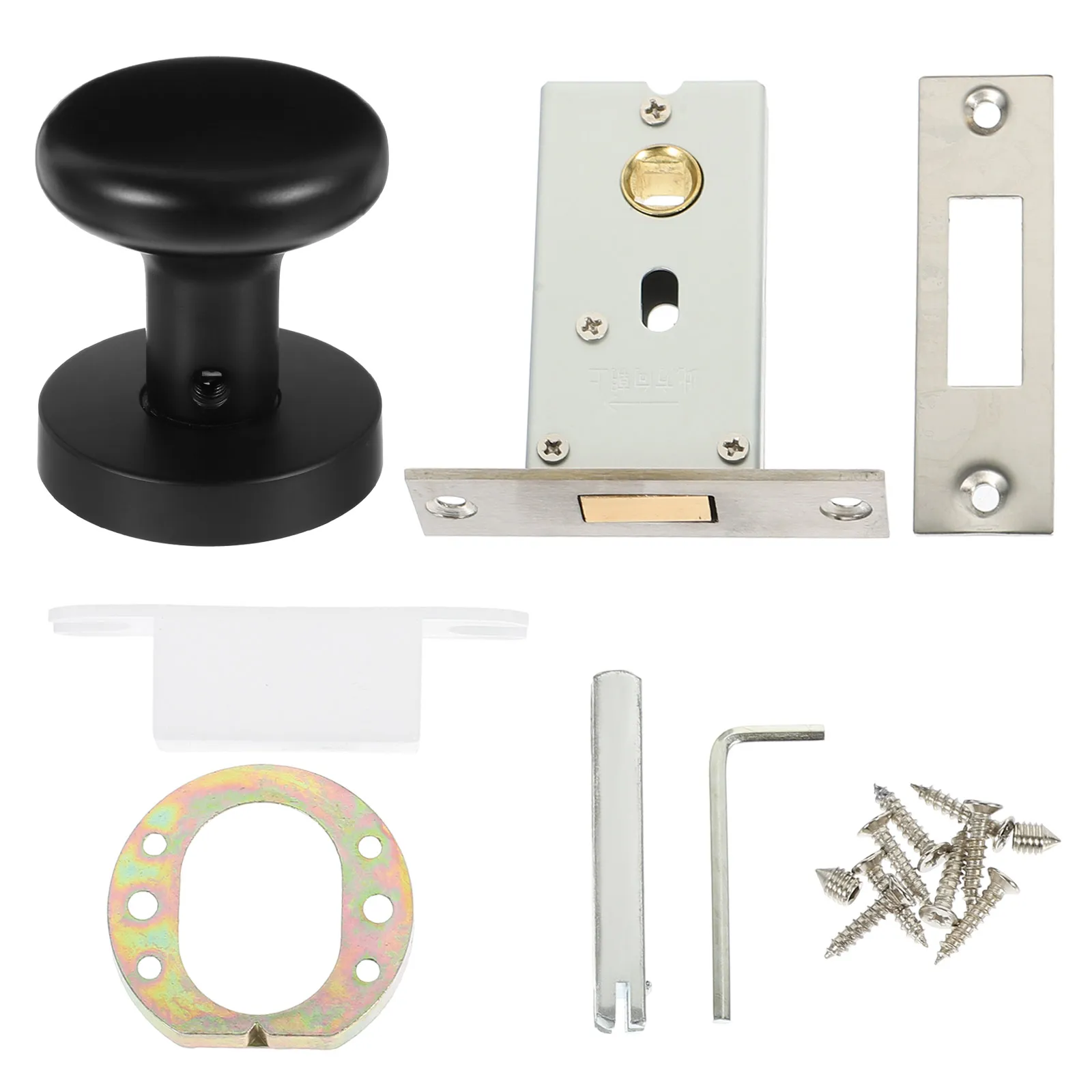 

1 Set Zinc Alloy Keyless Locks Lock For Kitchen Room Security Door Lock Durable Rotate Handle Modern Decorative