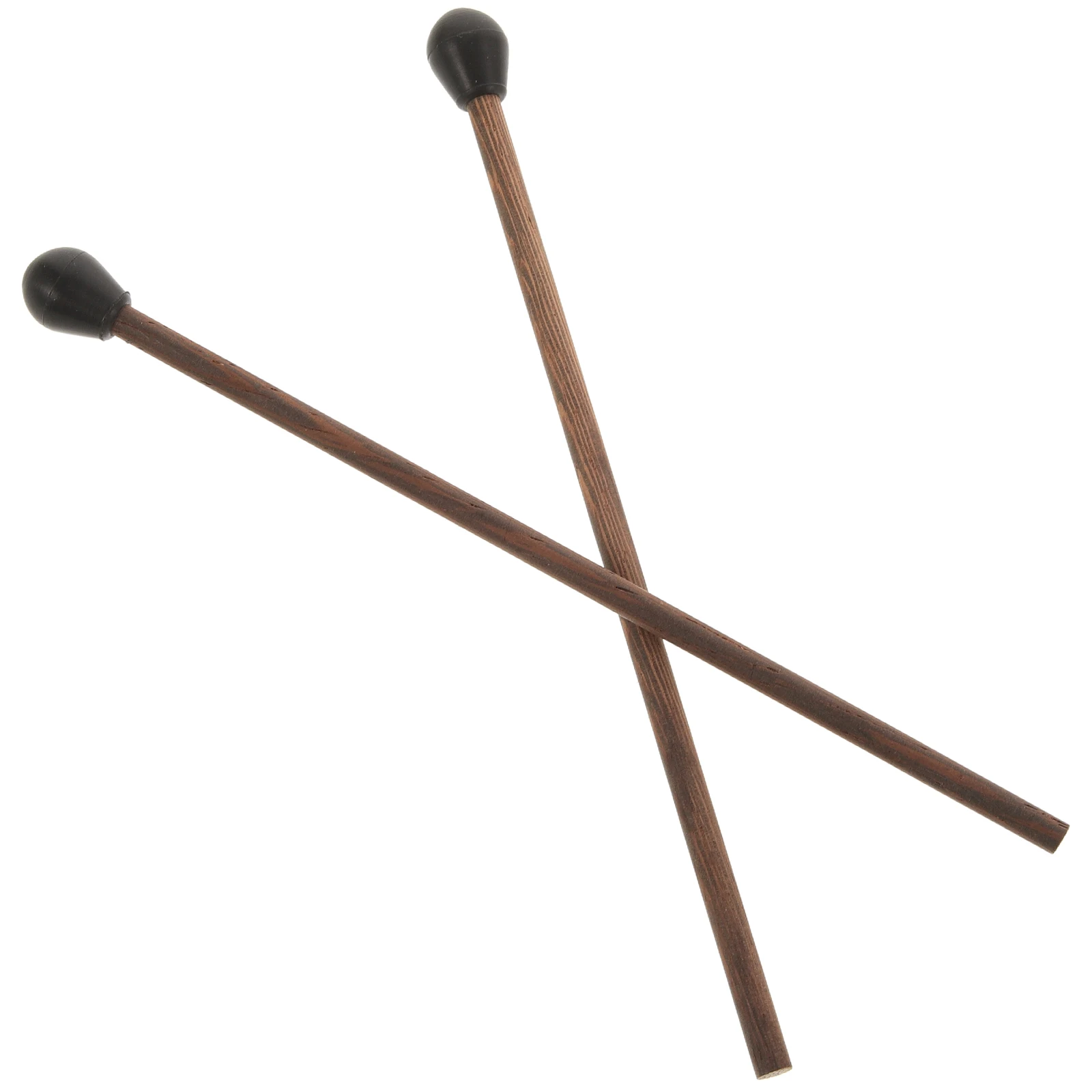 

2Pcs Tongue Drum Mallets Wood Silicone Head Drumsticks Lightweight Durable Percussion Drum Sticks for Music Instrument Practice