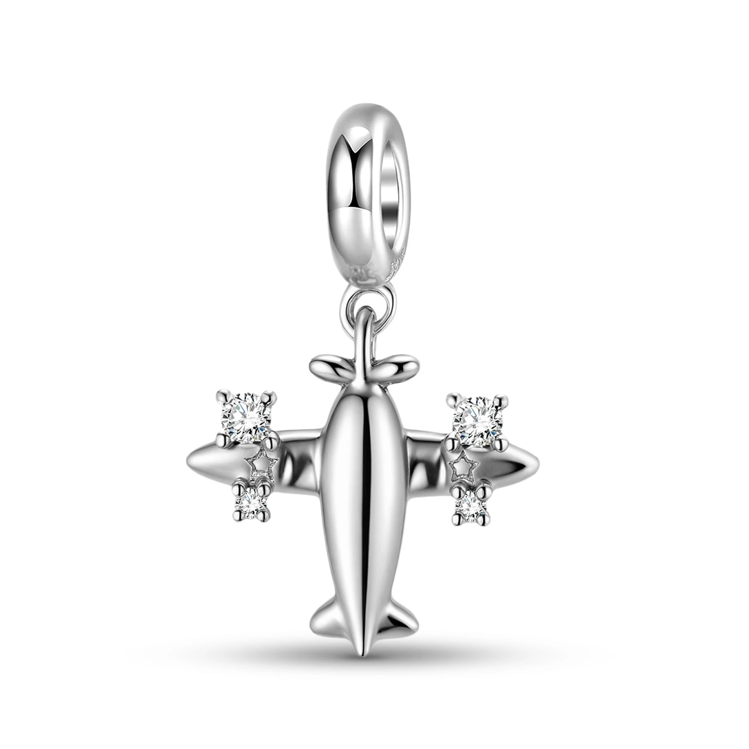 

Транспортное серебро 925 пробы, маленькие бусины в виде самолета, подвеска-подвеска, подходит для браслетов и браслетов, ювелирные изделия «сделай сам», макин