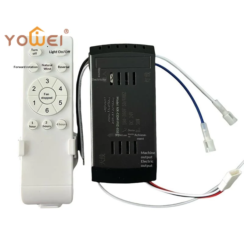 Latest 1Set Remote Control With Receiver 6 Speed + Timing Low Voltage Frequency Conversion Ceiling Fan Remote Control Receiver