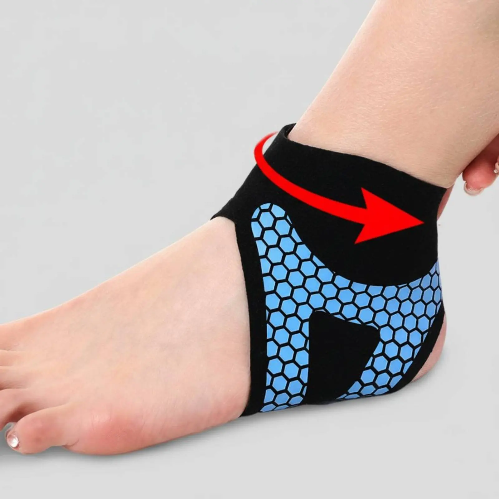 Ankle Sprain Support Wrap Ergonomic Design Compression Ankle Brace Foot Stabilizer Wrap Figure-8 Wrapping Safeguarding Gear